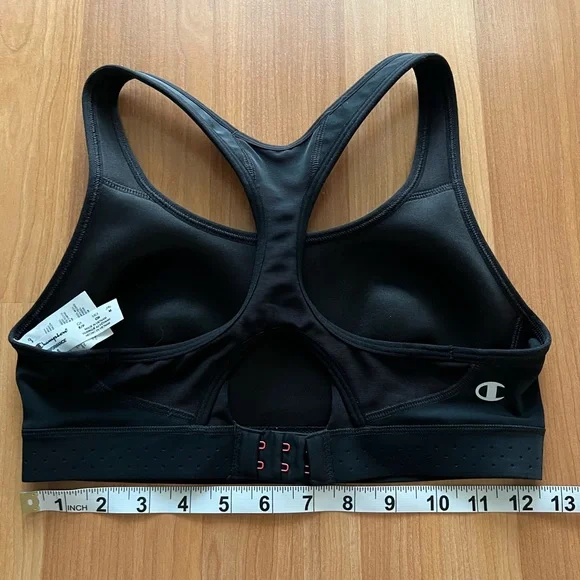 Champion High Impact Sports Bra Black
Racerback Hook Back Size S - Picture 3 of 8